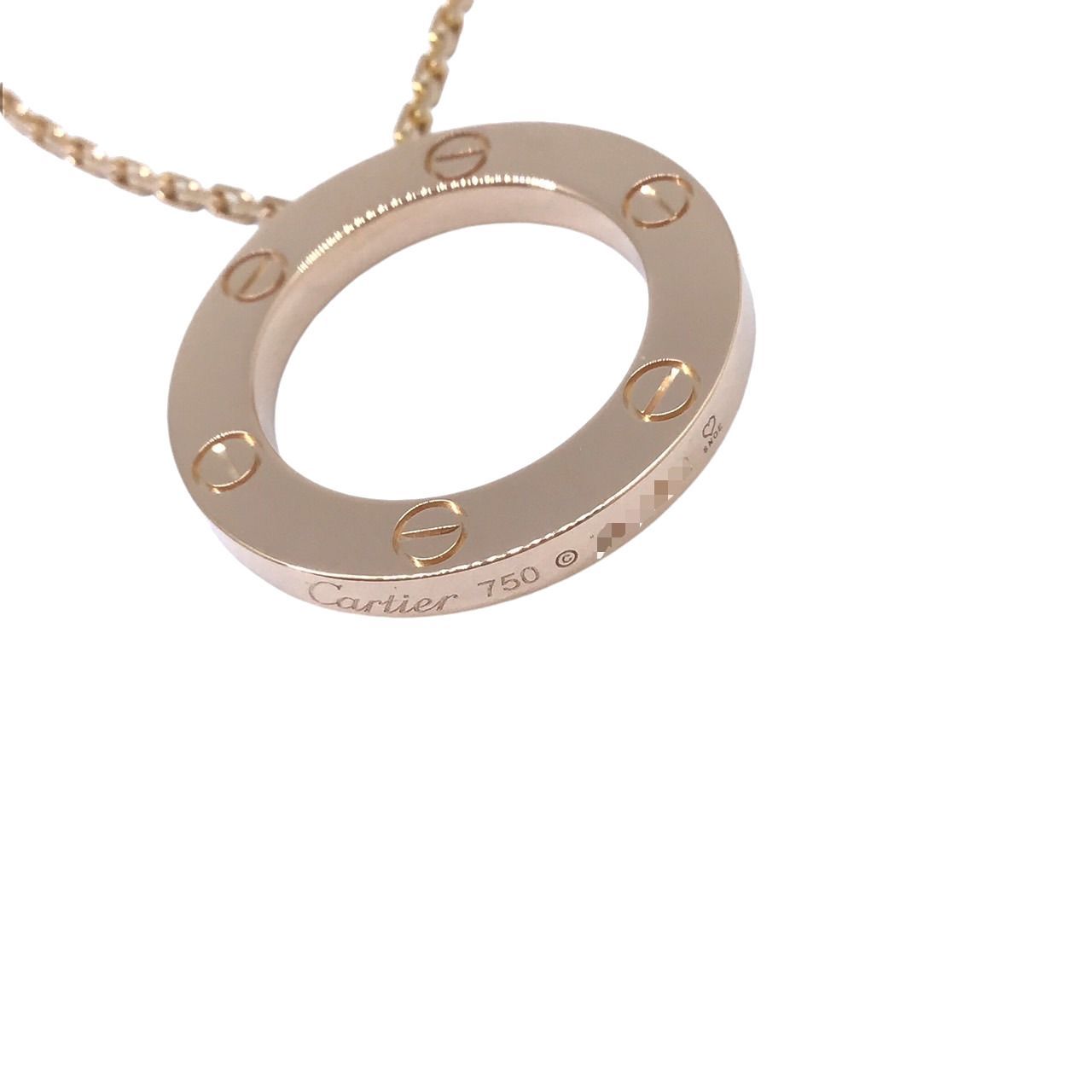 Cartier ローズゴールド ネックレス Cartier 2010s Baby Love ネックレス 18Kローズゴールド