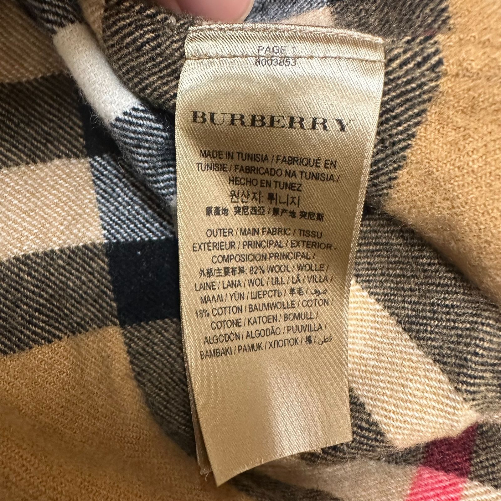 国内正規 BURBERRY × GOSHA RUBCHINSKIY Oversized Check Shirt