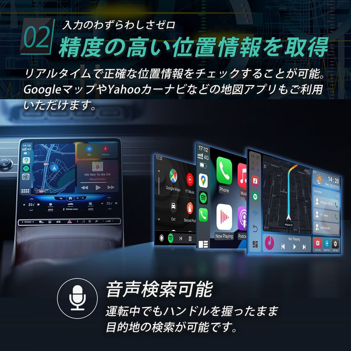 ottocast オットキャスト PCS40 PICASOU2 CarPlay AI Box 4G-LTE HDMI ...