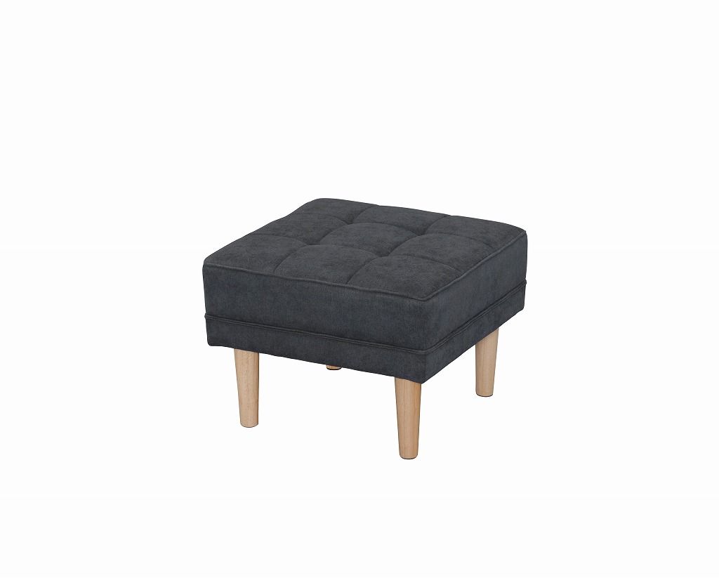 アイリスオーヤマ オットマン ソファ チェア 足置き ローソファ 幅約55? おしゃれ かんたん組立 ダークグレー WFS-OT IRIS OHYAMA