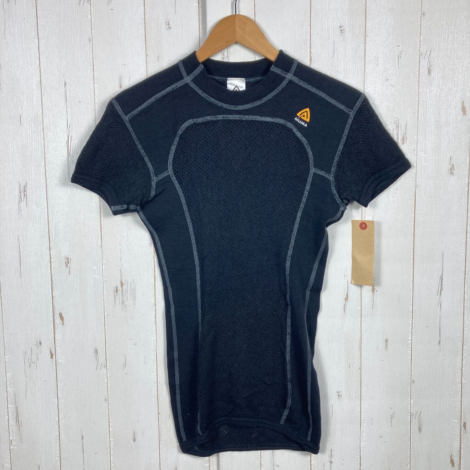 Men s XS ブラック系 Aclima アクリマ ウールネット ティーシャツ Wool Net T Short メリノウール ウェア トップス インナー シャツ ショートスリーブTシャツ クルーネック ウール z00053827