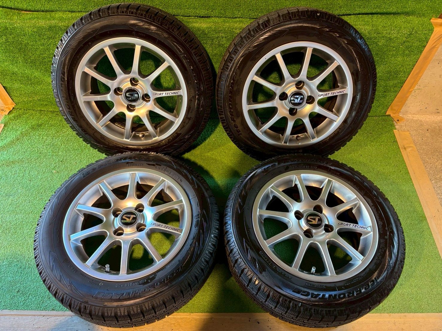 フィアット500 31209 スタッドレスタイヤホイールセット 175 65R14 み