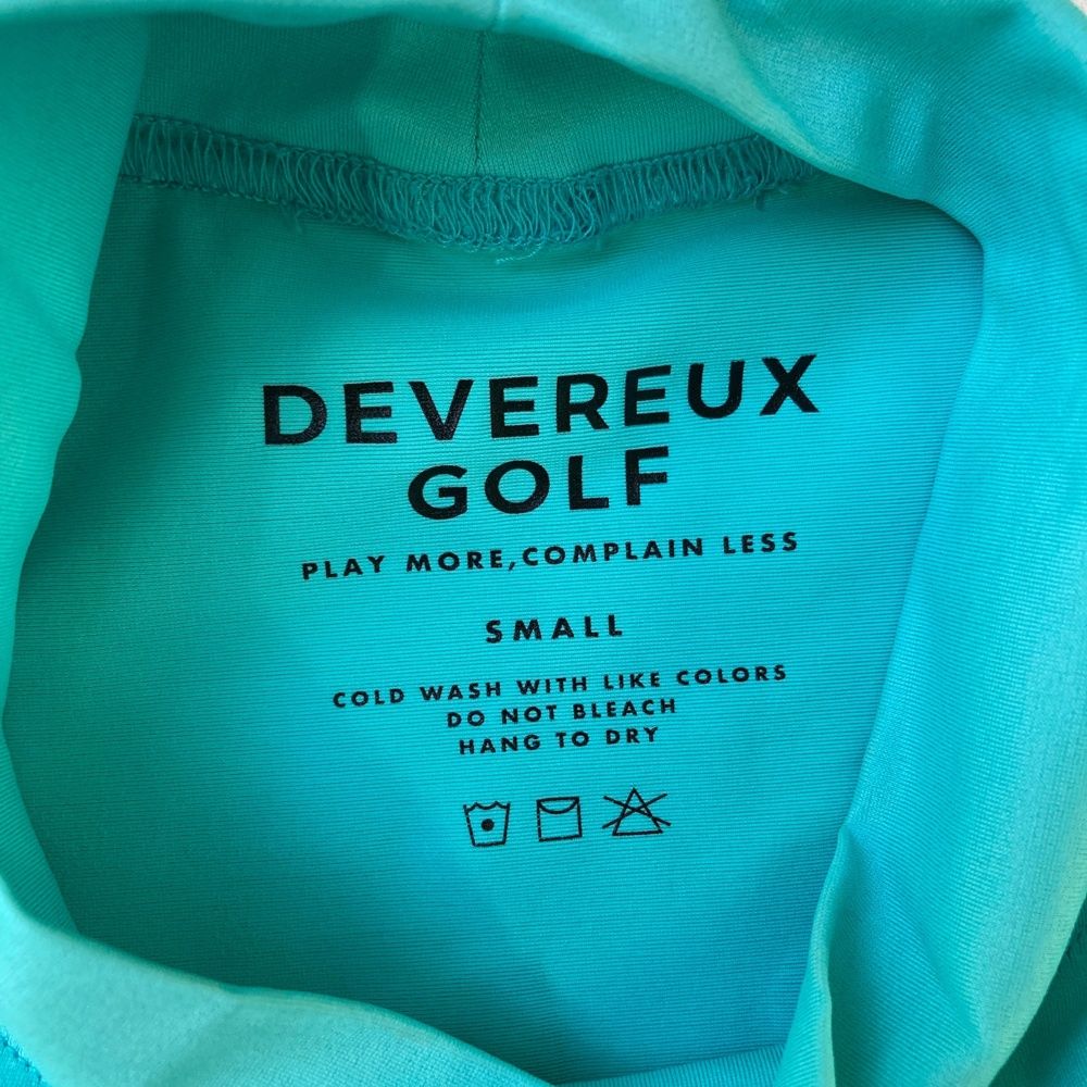 サイズ：SMALL DEVEREUX GOLF デヴァローゴルフ ハイネック半袖