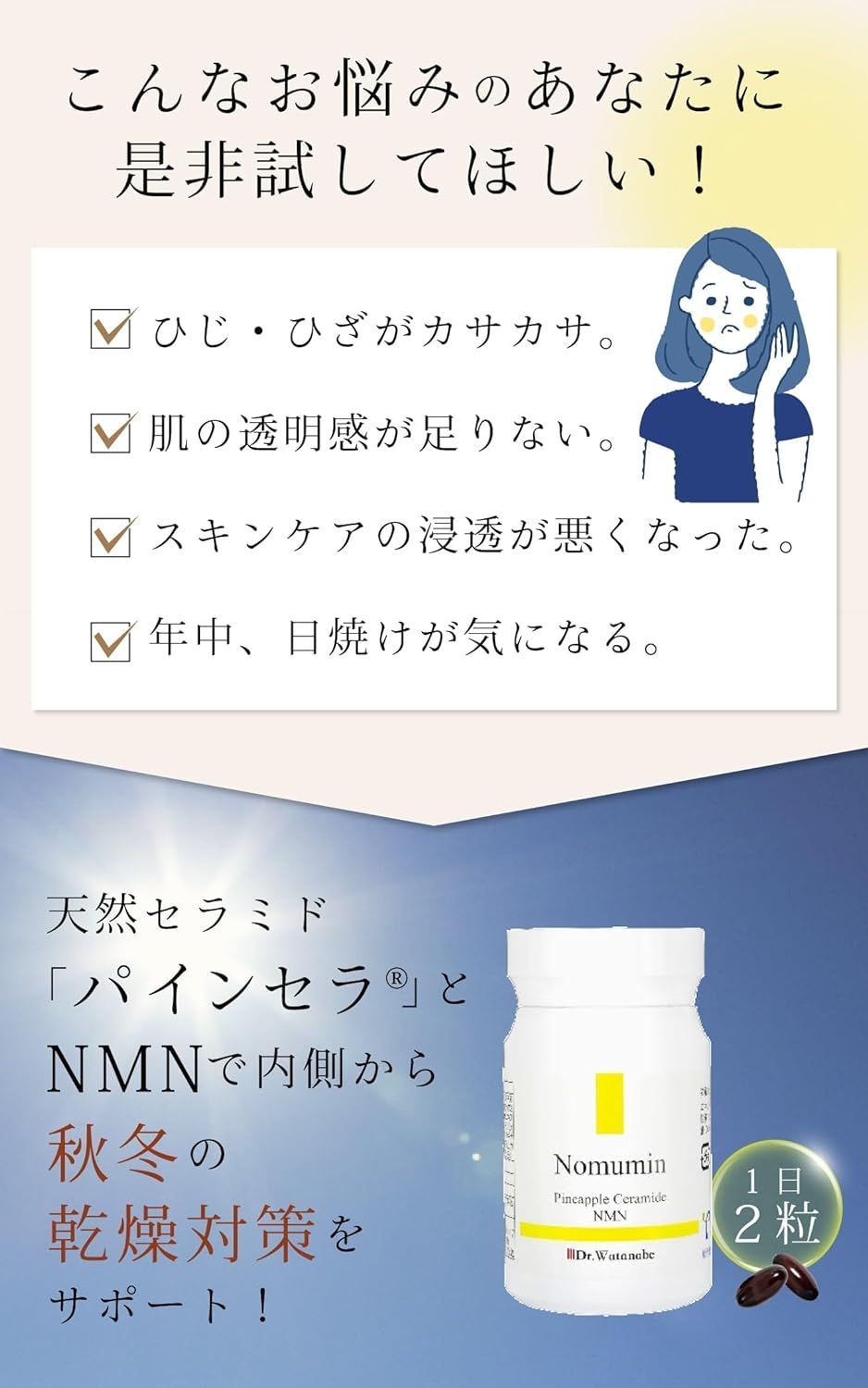 ナナミンさん専用 Dr.Watanabe / Nomumin Pineapple Ceramide NMN 60粒の公式商品