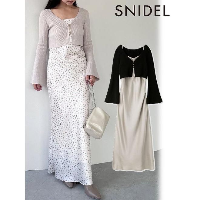 snidel / スナイデル カーデセットサテンキャミワンピース 23