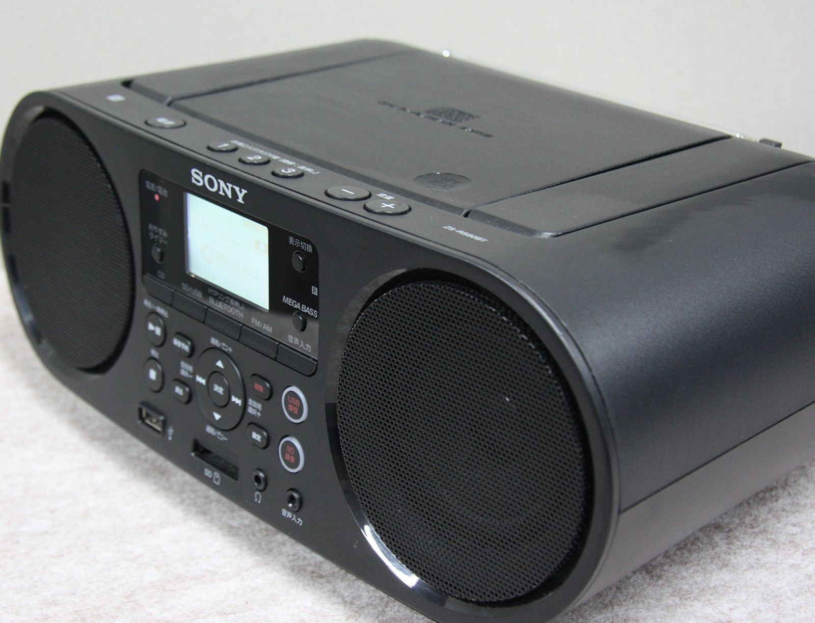 ソニー SONY CD Bluetooth USB 対応ラジオZS-RS80BT SONY 日本語表記の
