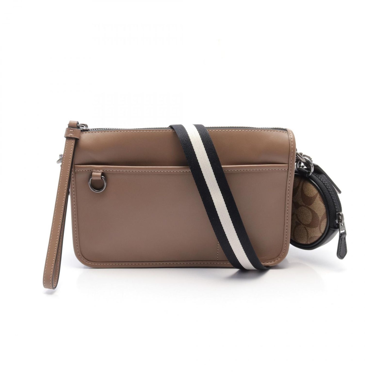 コーチ COACH ショルダーバッグ ヘリテージ コンバーチブル クロスボディ C1592 グレージュ レザー ショルダーバッグ レザー メンズ Used A