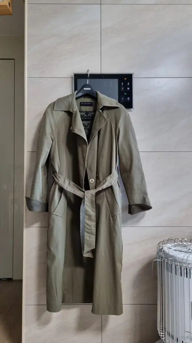 極美品♪ギャルリーヴィー ダウン 羊革 ウール生地 フード ロング 袖口