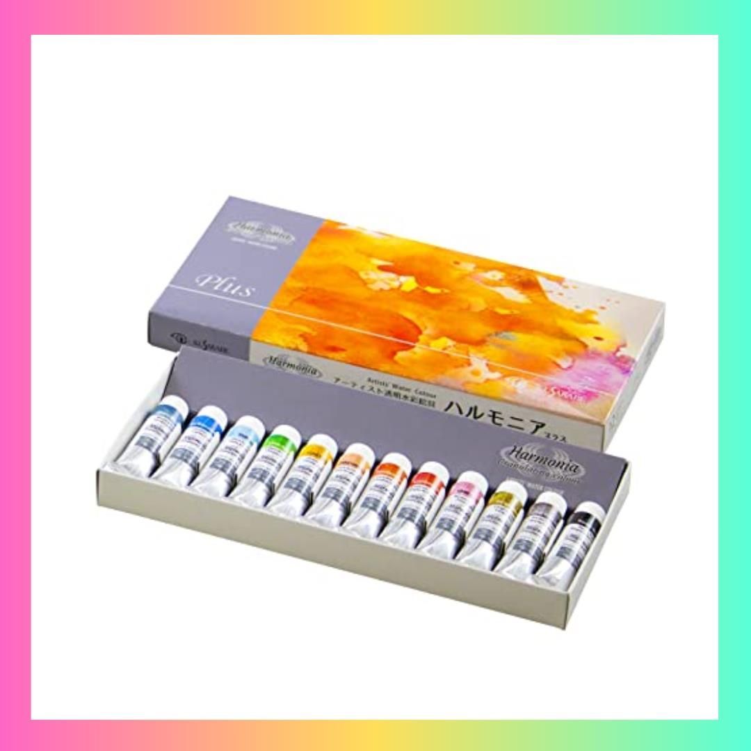 透明水彩絵具 クサカベ ハルモニア 12色セット 10ml(4号)未使用 【12月 