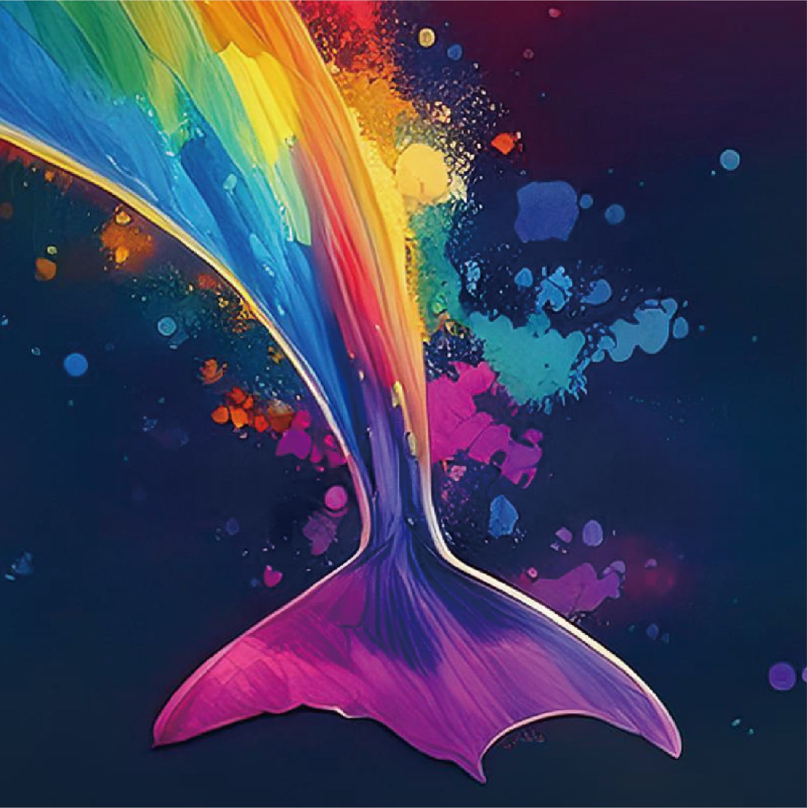 虹イルカ <NO.001>（Rainbow dolphin）』 《ショップオリジナル