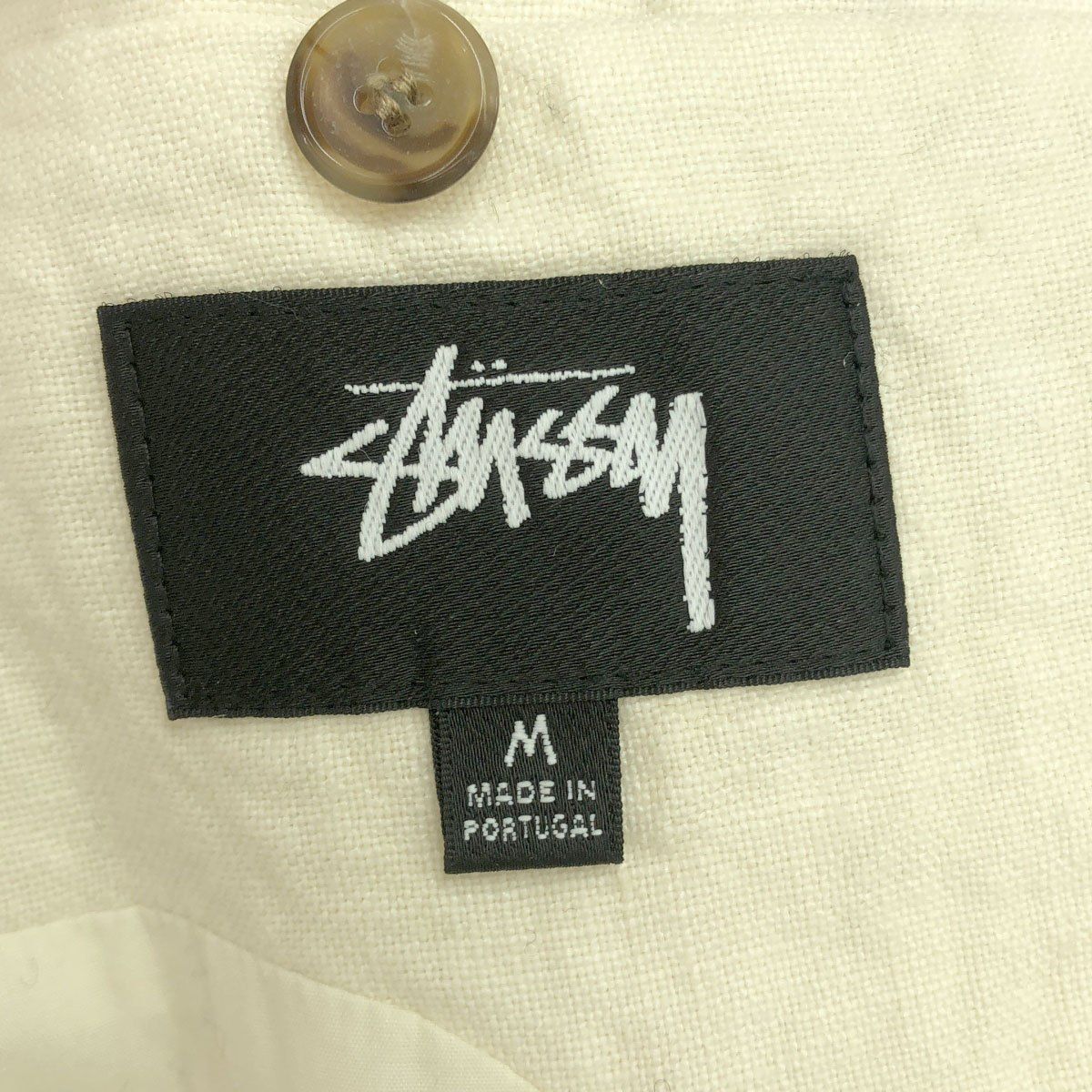 ステューシー サイズ:L  25SS  Blazer Textured Linen リネンジャケット 中古 BS99 Stussy ステューシー 25SS Blazer Textured Linen in bone リネン