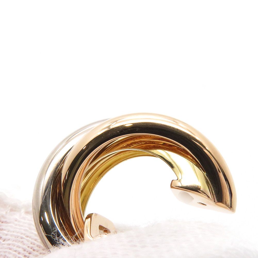 カルティエ イヤリング トリニティ クラシックモデル K18PG/K18YG  