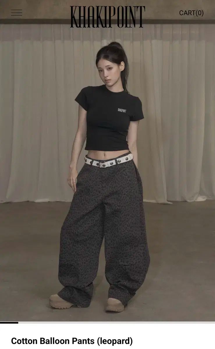 【KHAKIPOINT】Cotton Balloon Pants パンツ KHAKIPOINT Cotton Balloon Pants ( leopard ) - メルカリ