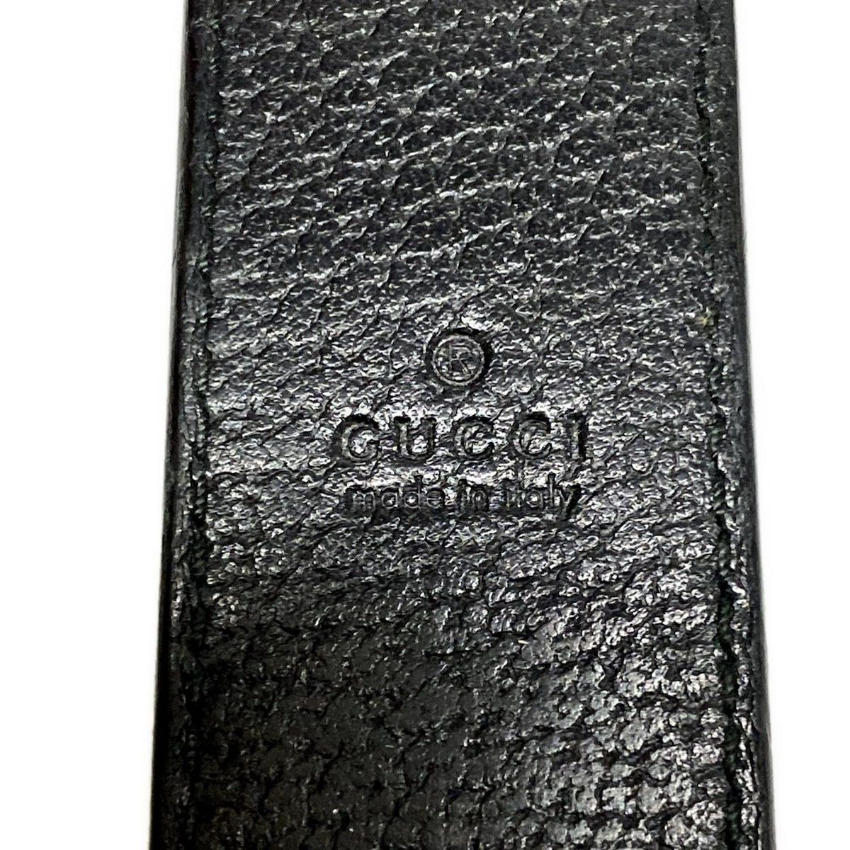 GUCCI　マネークリップ　マーモント　レザー 黒 ゴールドロゴ GUCCI(グッチ) マネークリップ GGマーモント 黒×ゴールド レザー