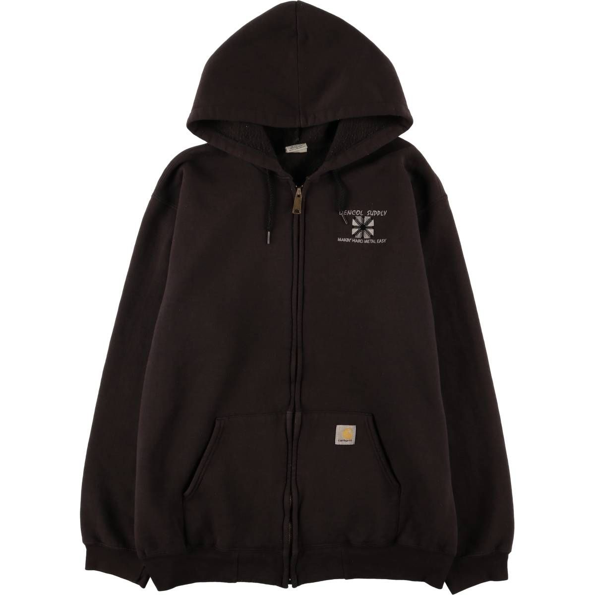 古着 スウェットフルジップパーカー Carhartt/カーハート Carhartt 古着 カーハート スウェットフルジップパーカー メンズ