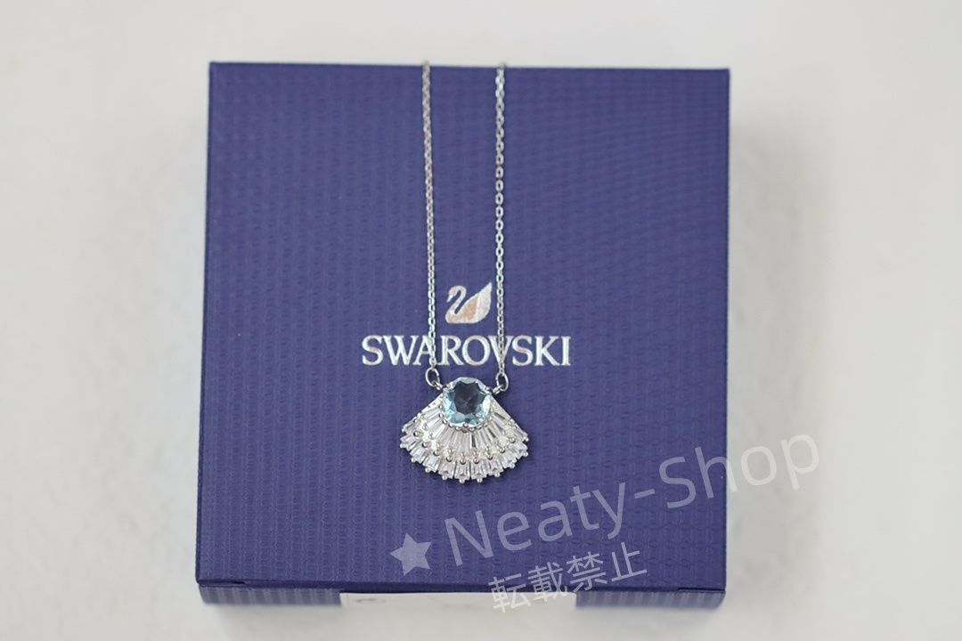 💗新品💗Swarovski  ファッショブルードリルクリスタル貝殻鎖骨ネックレス