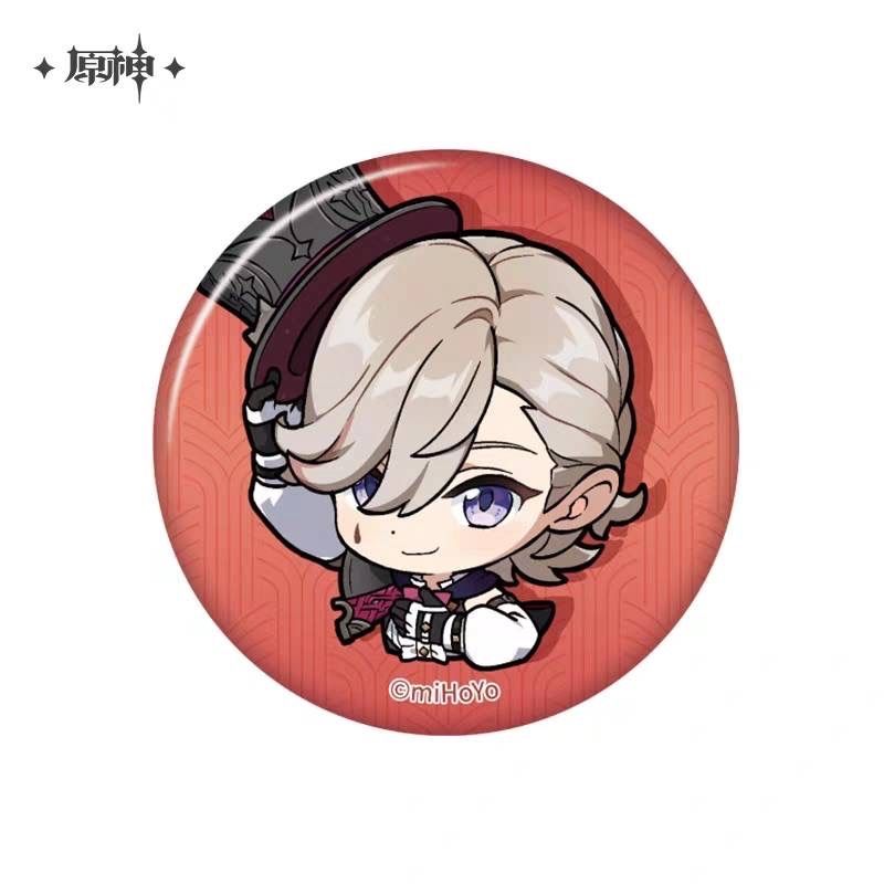 原神 ヌヴィレット 缶バッジ 公式正規品 原神 ちびキャラ キャラクター缶バッジ ヌヴィレット Genshin 原