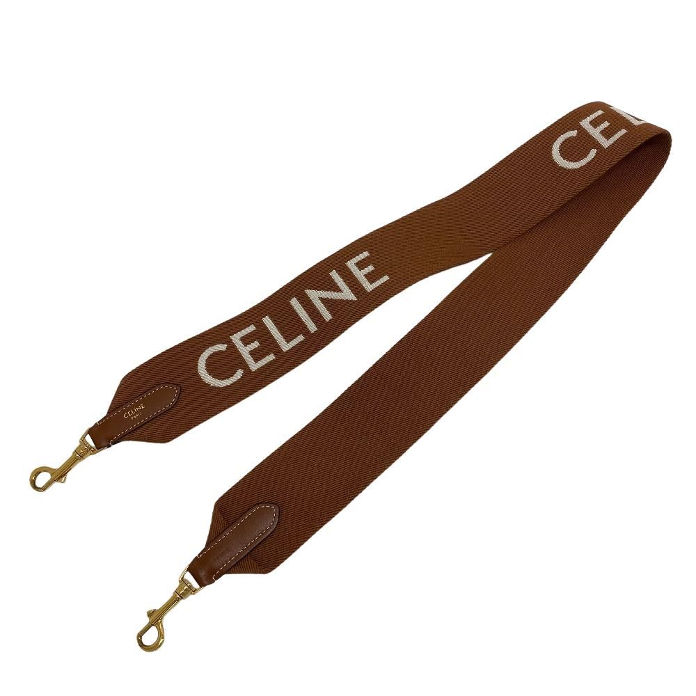 CELINE/セリーヌ S-AN-4212 ロゴ キャンバス ショルダーストラップ 