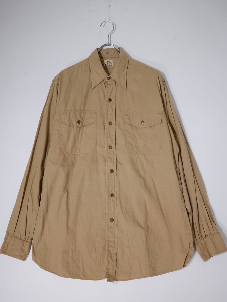 VINTAGEヴィンテージ品 Elbecoエルベコ 1950’s 50年代 マチ付きワークシャツ【15.5】【MSHA78133】 メルカリ