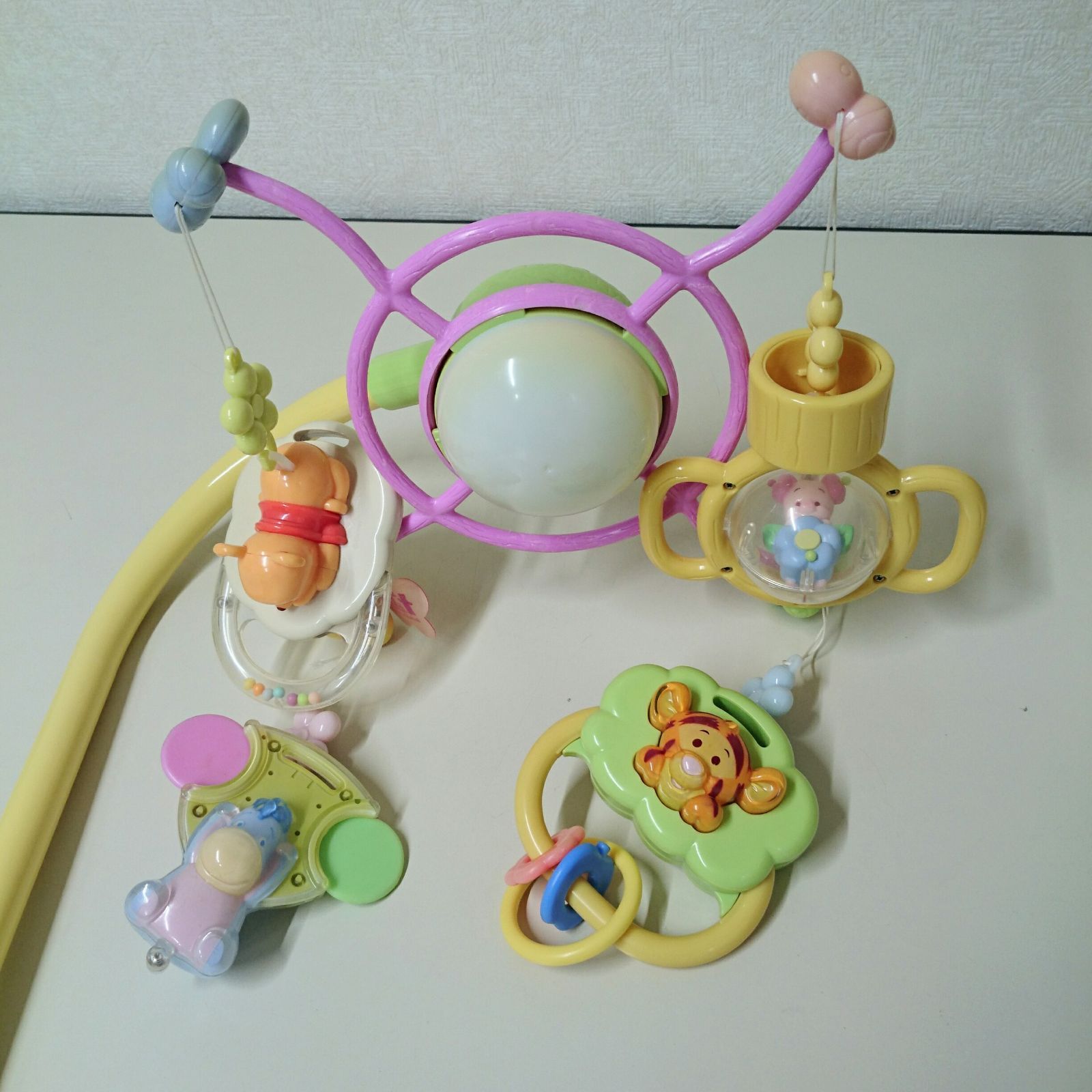 プーメリー ベビー用品 ベビージム くまのプーさん えらべる回転6WAYジムにへんしんメリー メリー