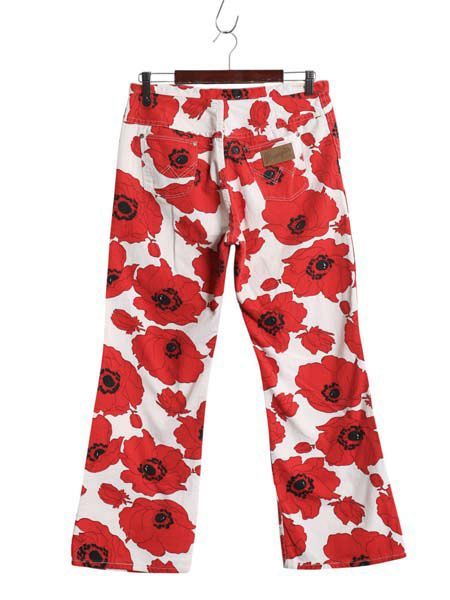 ビンテージ 70s USA 赤色 レッド レトロ センタープレス フレアパンツ 80s BIG JOHN ビッグジョン ベルボトム フレアパンツ レッド 赤