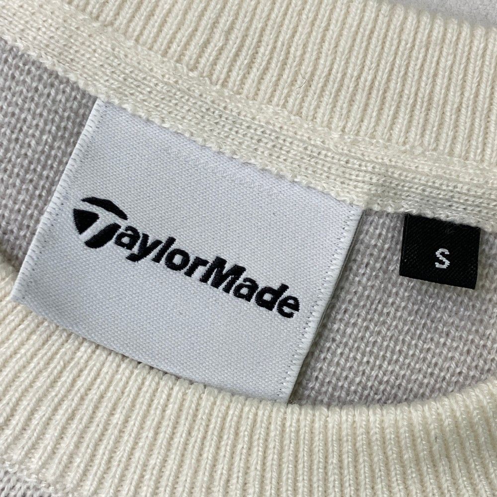サイズ：S TAYLOR MADE テーラーメイド 2024年 ニット セーター  ホワイト系 [240101363930] ゴルフウェア レディース ストスト サイズ：S TAYLOR MADE テーラーメイド ニットセーター 総柄