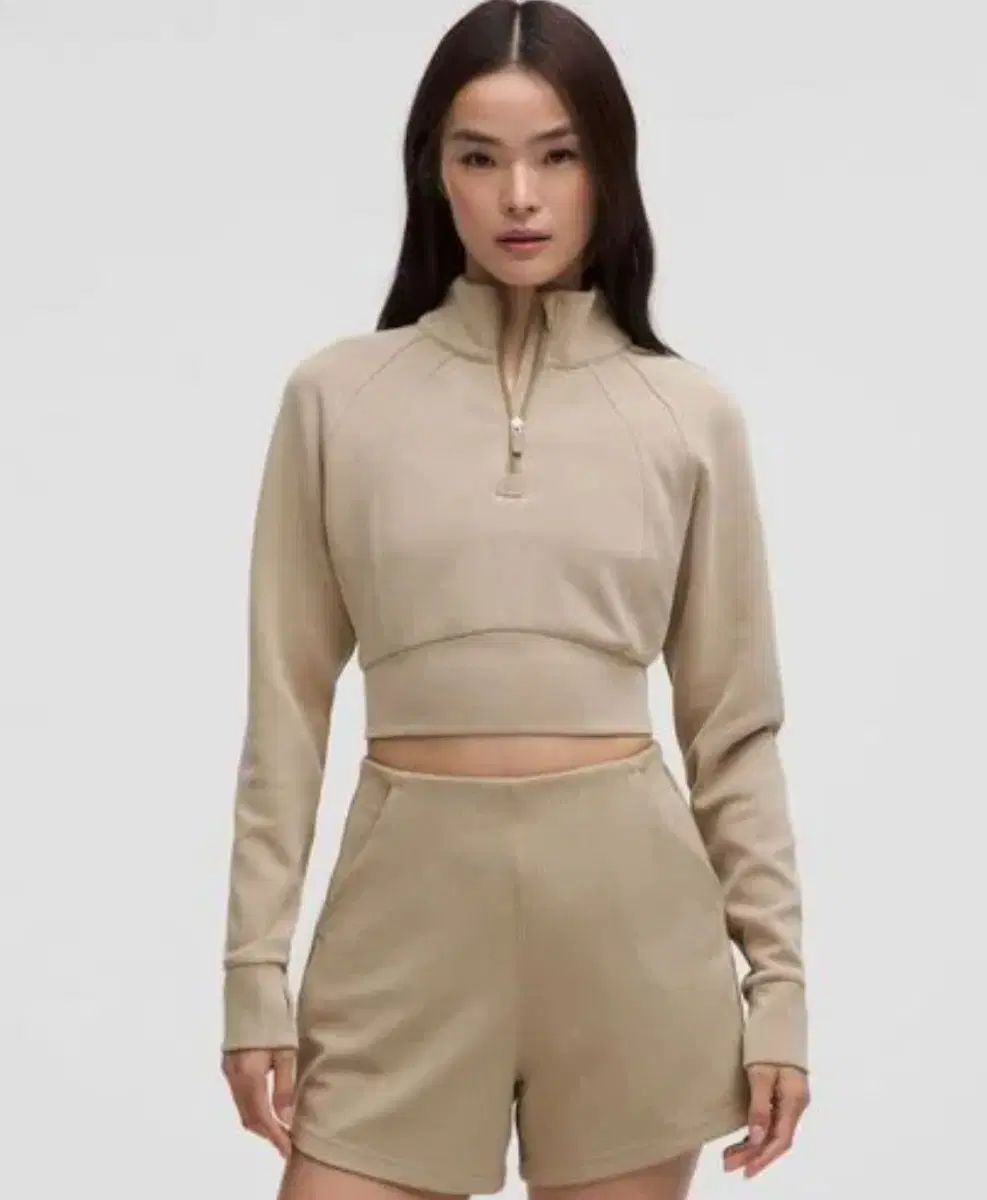 lululemon ルルレモン ソフトストリーム クロップド ハーフジップ