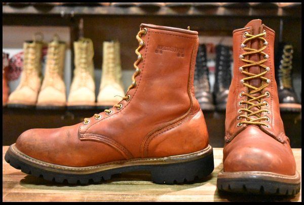 8D 良品 旧半円犬タグ 93年4月刻印】レッドウィング 899 ロング アイ