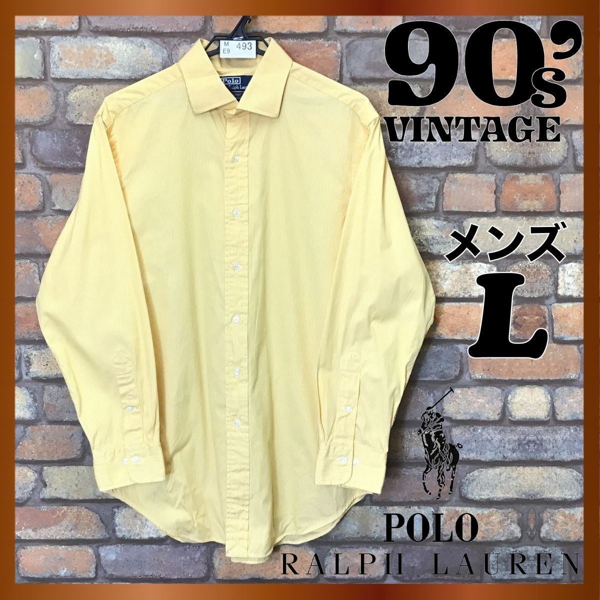 良色 90s POLO RALPH LAUREN 古着ポロシャツ ラルフローレン-