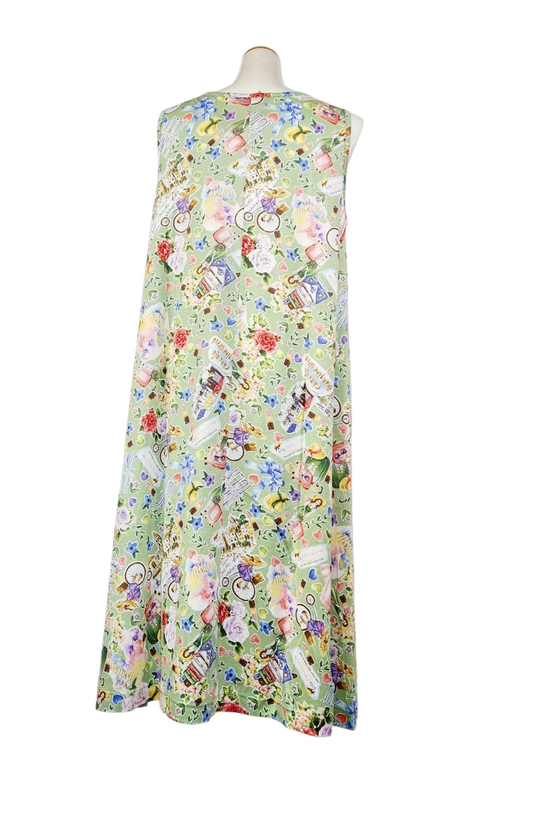 夏物入荷！！ 鴨居羊子 TUNIC ノースリーブワンピース 100双天竺
