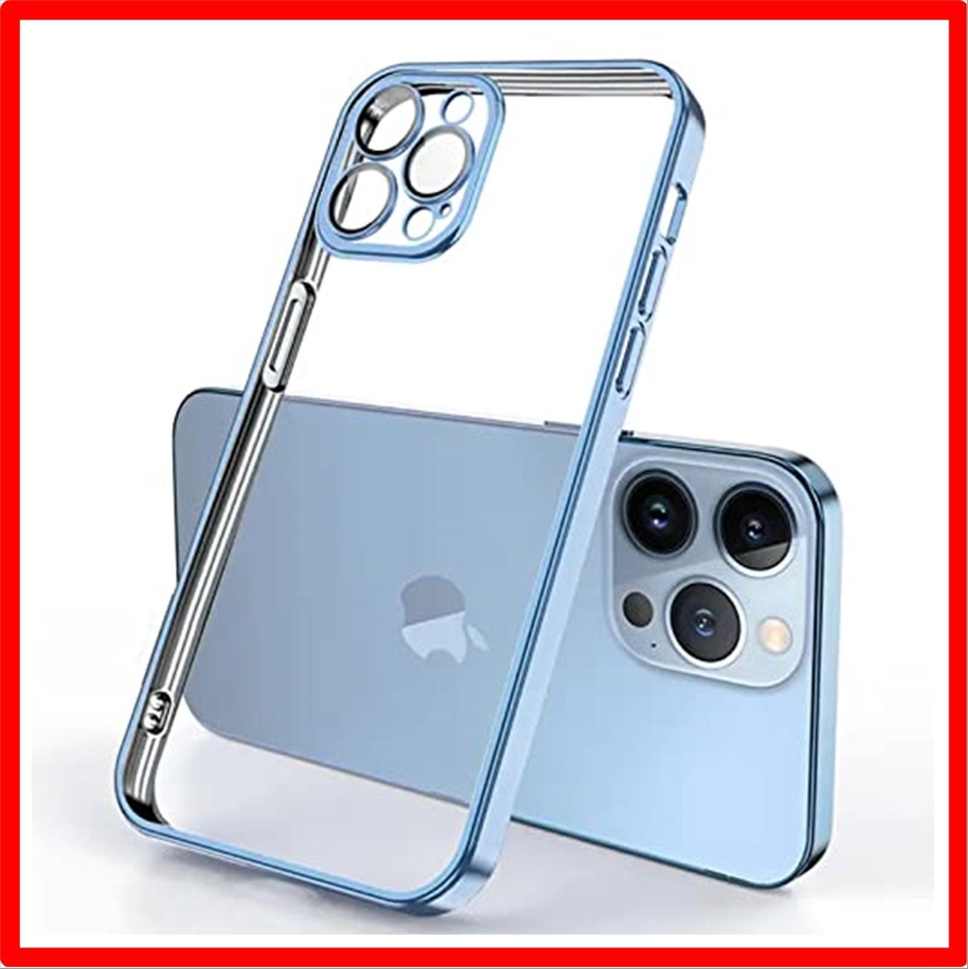 低価，新作 【匿名配送】 iPhone 13pro max用_ブルー Tecxin iPhoneケース スマホケース 携帯カバー ケース スマホケース 携帯カバー 透明 T その他