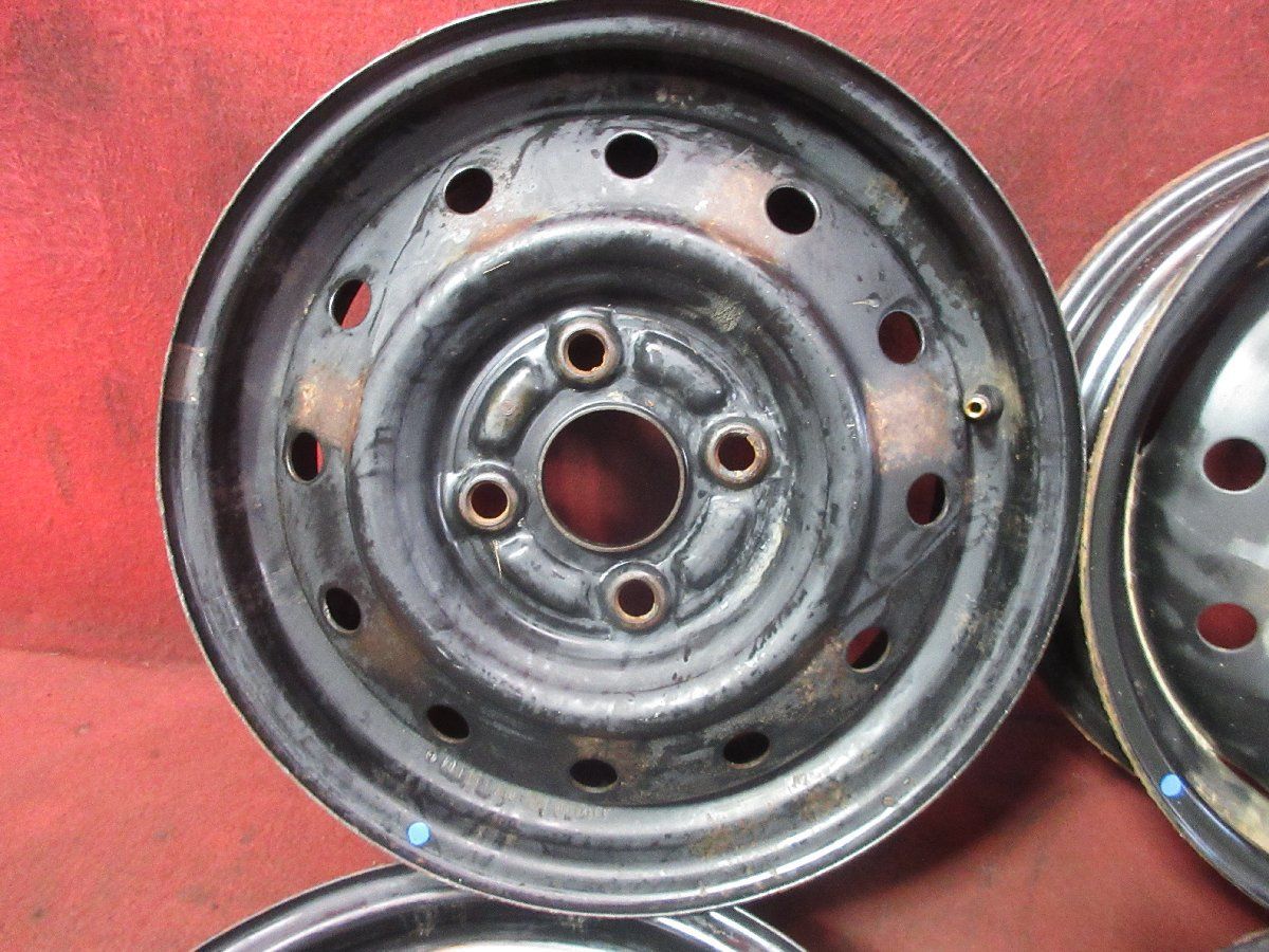 スチール ホイール 4本 ダイハツ ムーヴ L 900 S系 13 4 00 b 4穴 PCD 100 45 ハブ径 54 51226 H M