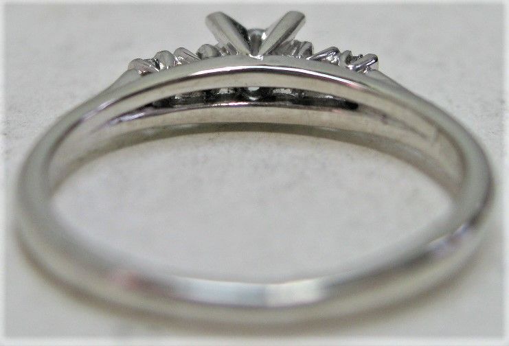 Pt900 プラチナ リング 指輪 ダイヤ 立爪 ファッション0.06ct 0.08ct 