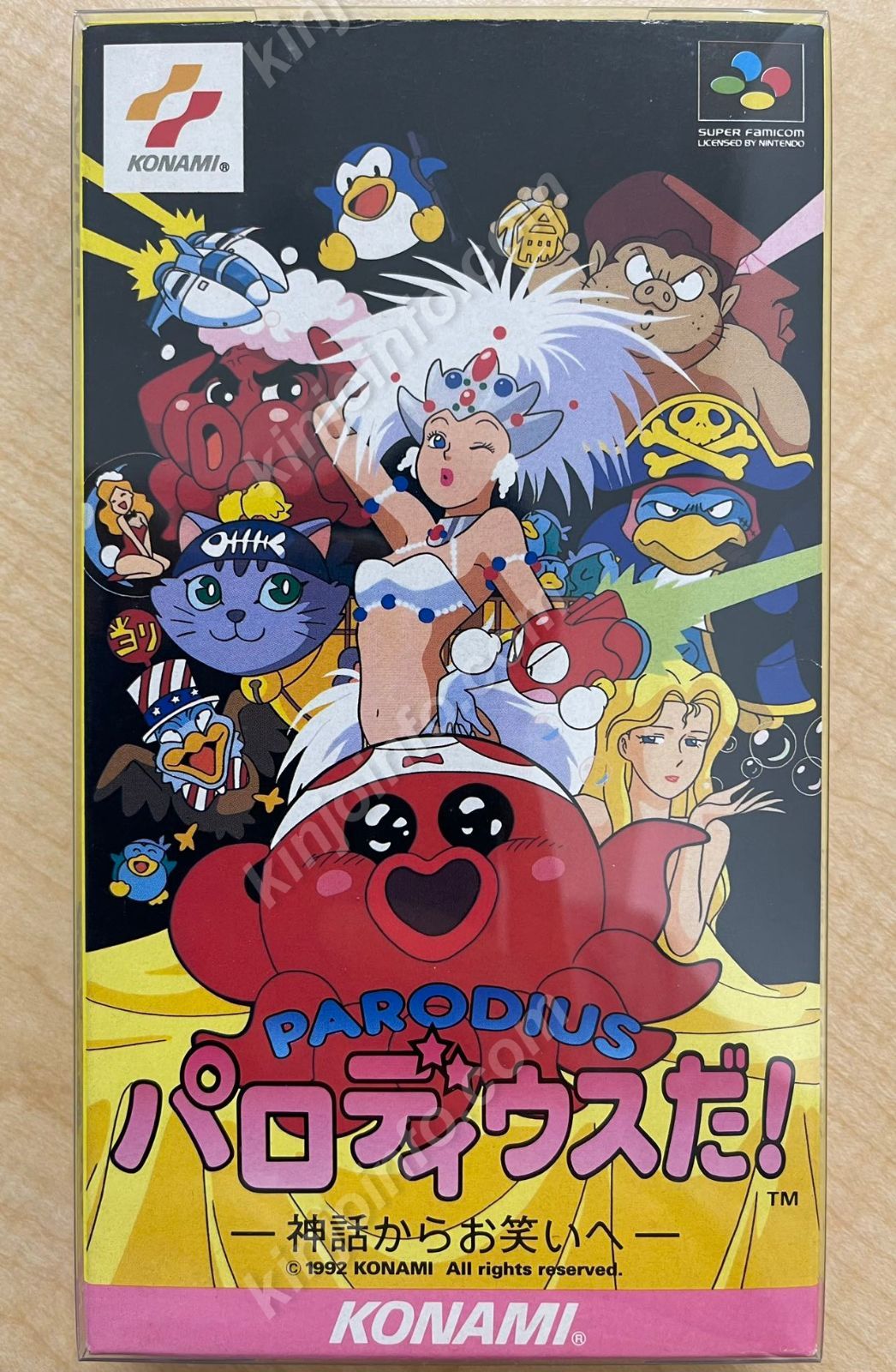 【新品未使用】スーパーファミコン「パロディウスだ！神話からお笑いへ」 パロディウスだ! 〜神話からお笑いへ〜【新品未使用・SFC日本版