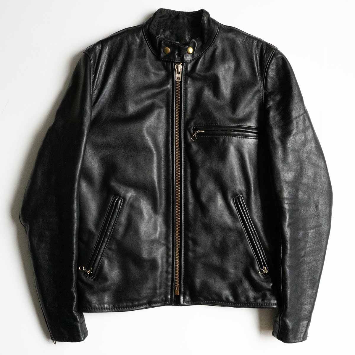 美品】 VANSON 【MODEL B シングルライダースジャケット】38