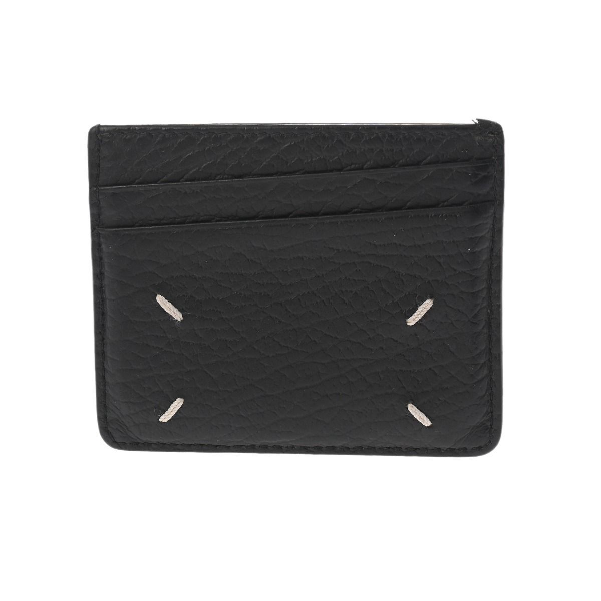 メゾン マルジェラ カードケース ブラック ユニセックス レザー カードケース