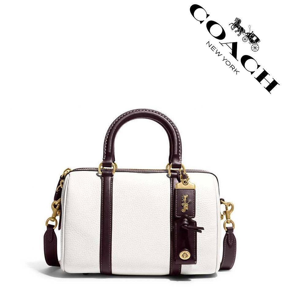 【セール中】COACH コーチバッグ C8530 サッチェル 25 カラーブロック チョークマルチ ハンドバッグ ショルダーバッグ 手提げバッグ レディース クロスボディー アウトレット品 新品未使用