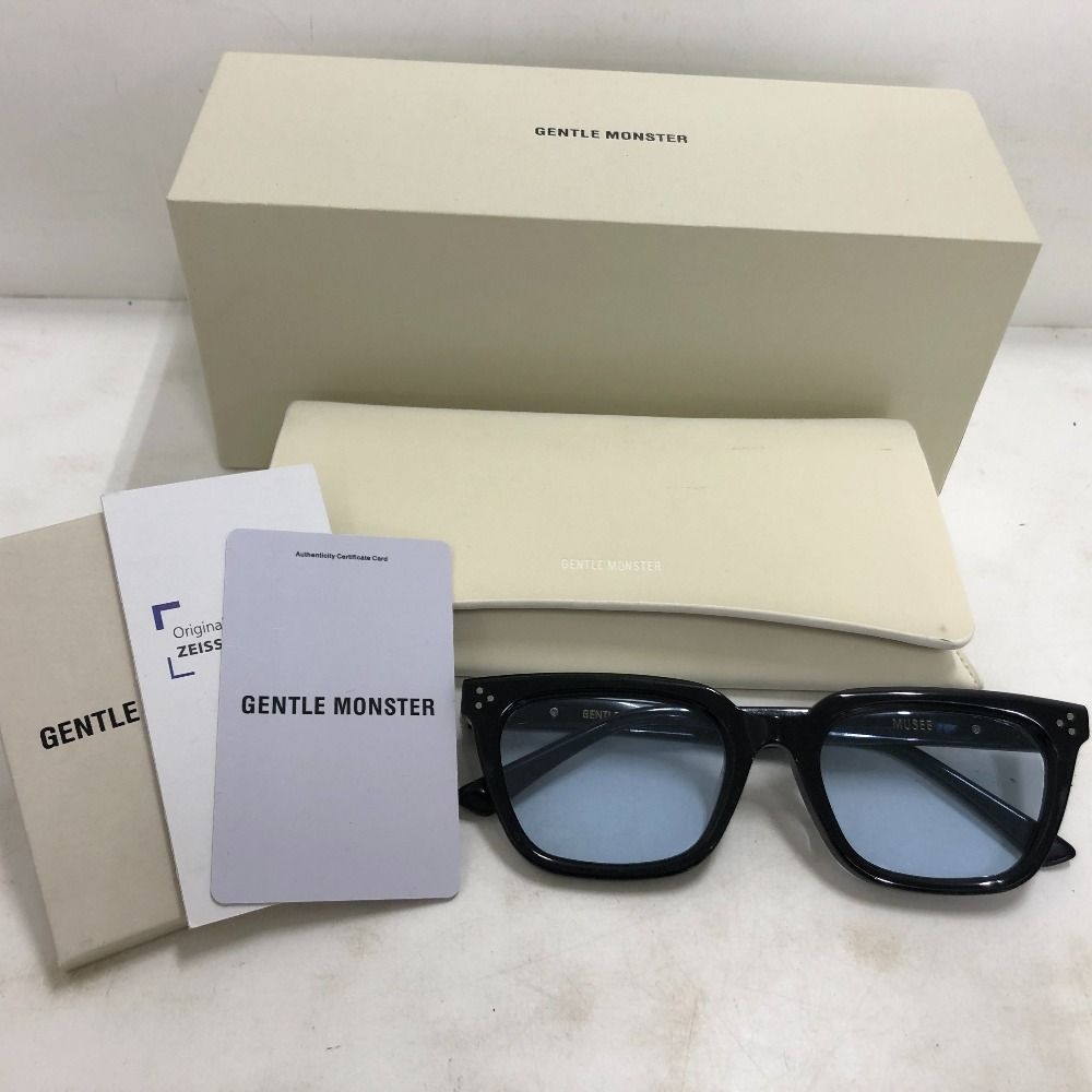 GENTLE MONSTER ブラック サングラス ケース付き GENTLE MONSTER ブラックサングラス - メルカリ