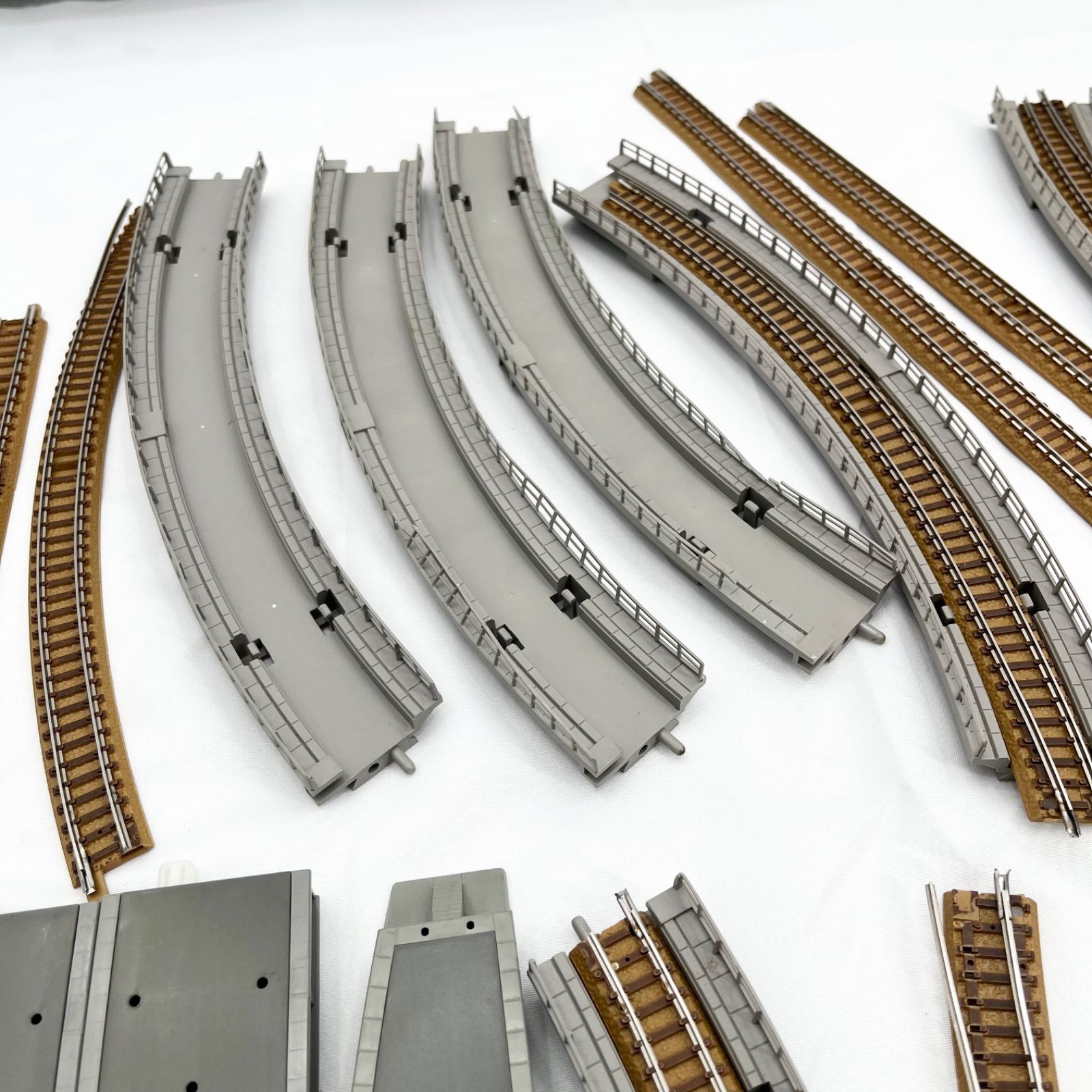 鉄道模型 レールセット 現状品 Nゲージ TOMIX? KATO? 曲線 直線 複線