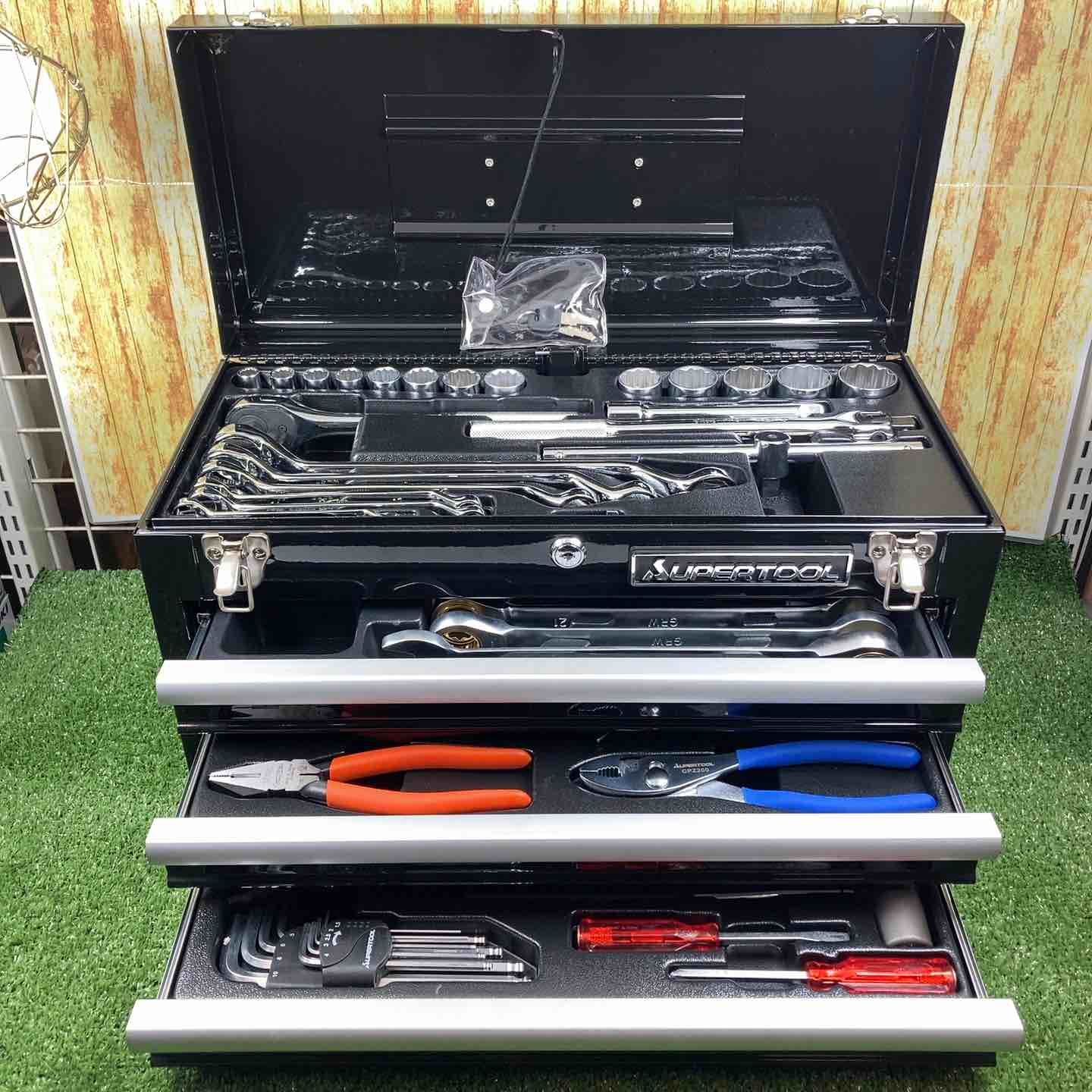 スーパーツール プロ用デラックス工具セット チェストタイプ ツールボックス 川崎店
