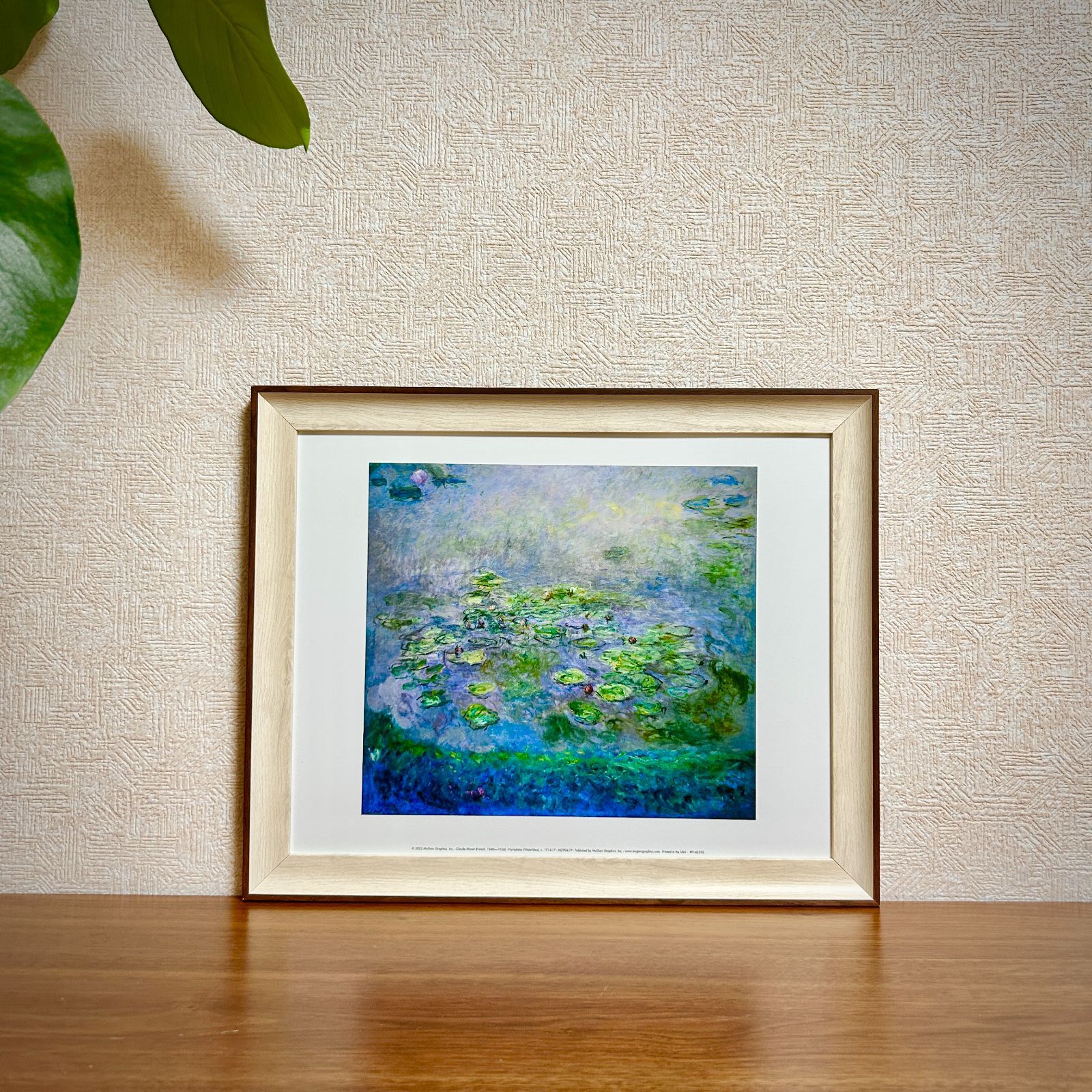 額装済/Water Lilies/クロード モネ/ポスター/インテリア/アート 額装済/Water Lilies/クロード モネ/ポスター/インテリア/アート