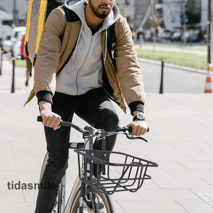 自転車カゴ 自転車用バスケット 前 カゴ サイクリング 大容量 丈夫 簡単脱着 取り付け簡単 便利 自転車 買い物