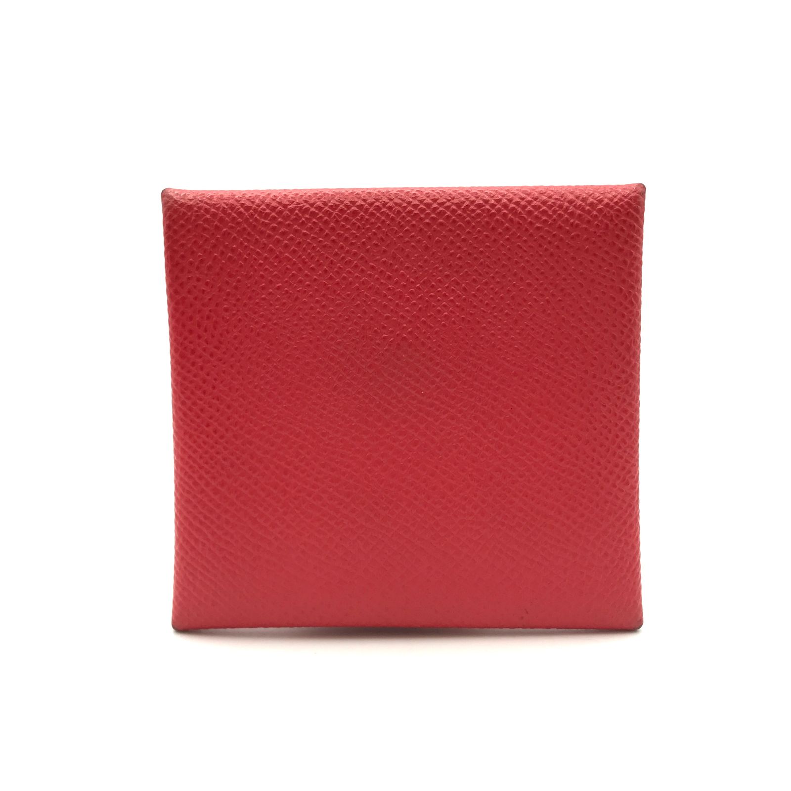 HERMES エルメス バスティア エブリン レッド シカク R 刻印 コイン