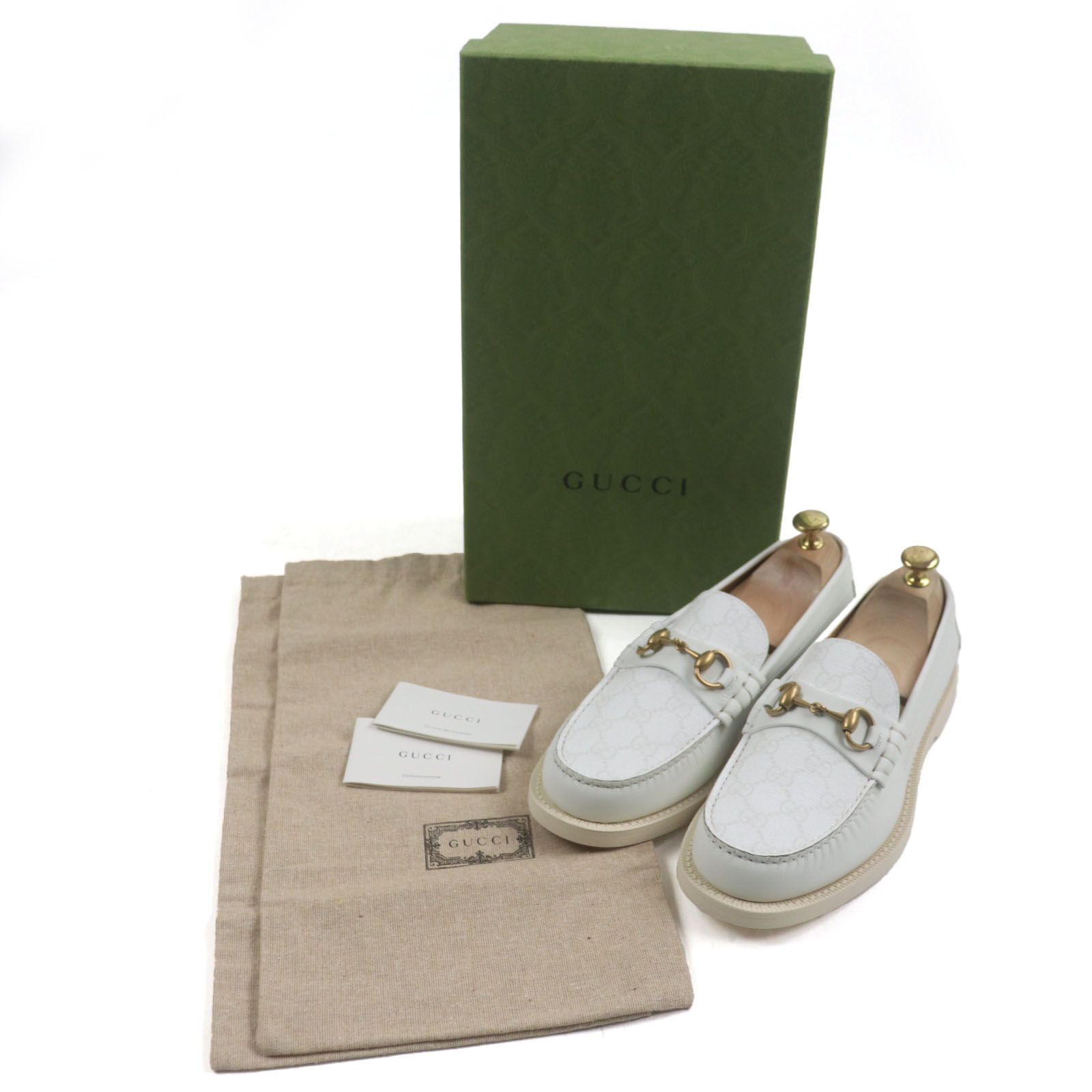 [ 300 ] GUCCI ローファー デッキシューズ 新品未使用品】【GUCCI】グッチ ホースビット ローファー レザー