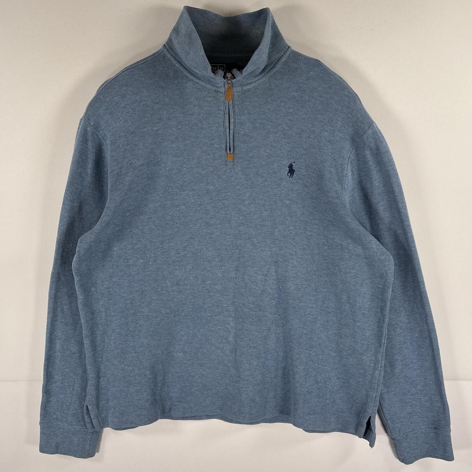 ポロバイラルフローレン　ハーフジップ　スウェット　トレーナー　ワンポイントロゴ 古着 ポロバイラルフローレン Polo by Ralph Lauren スウェット ハーフ