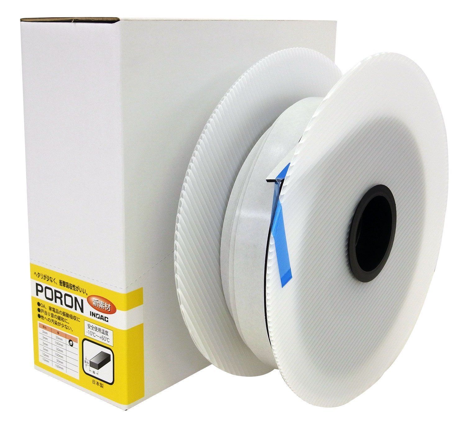 イノアック 微細セルウレタンフォーム ポロン 3X30mmX24m テープ付 L24T-330