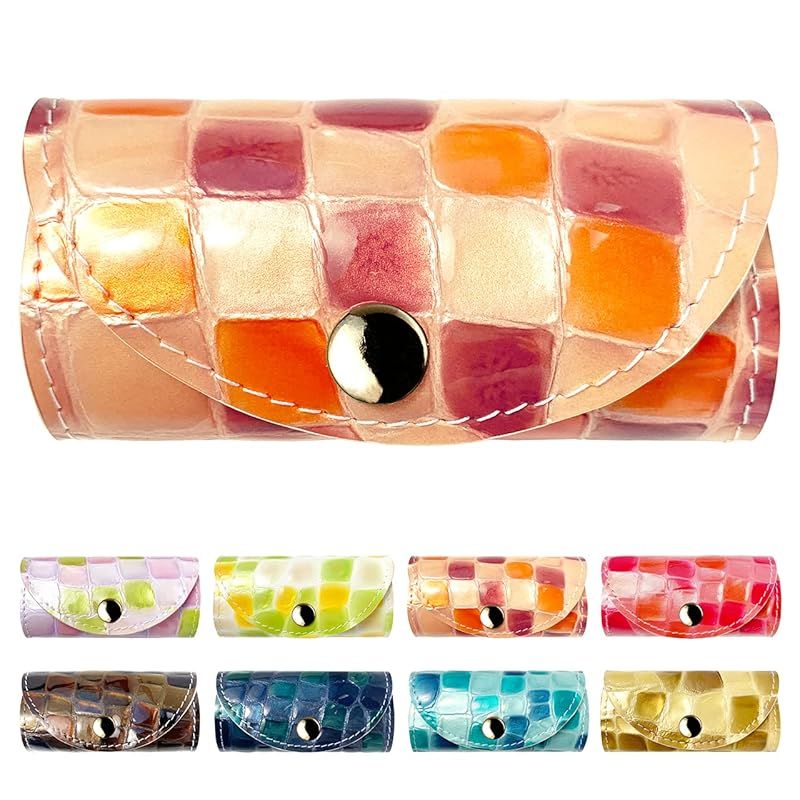 【新着商品】[leou0026aoi] キーケース レディース 4連 本革 スマートキー 三つ折り レザー 牛革 鍵入れ 鍵 カギ スリム コンパクト ミニ キーホルダー 4連キーフック エナメル ちょっと上品な ス