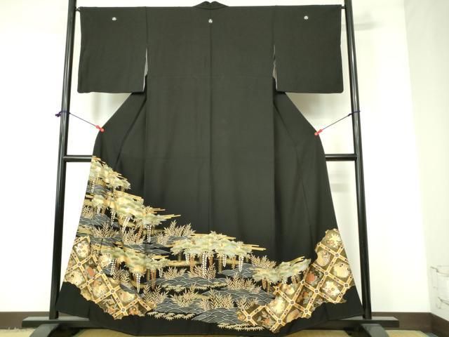 平和屋着物□上質な紬 草花文 正絹 逸品 DAAW1244qa