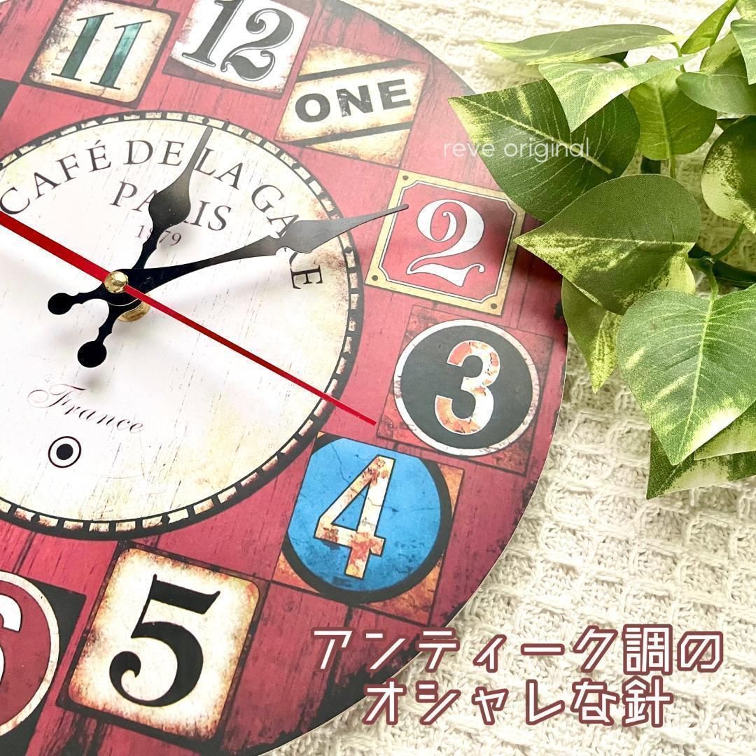 掛時計 北欧 アンティーク 木製 文字盤 ネジ 屋外 秒針 音なし ビンテージ 掛け時計 壁掛け時計 木製 おしゃれ 天然木 無垢 日本製