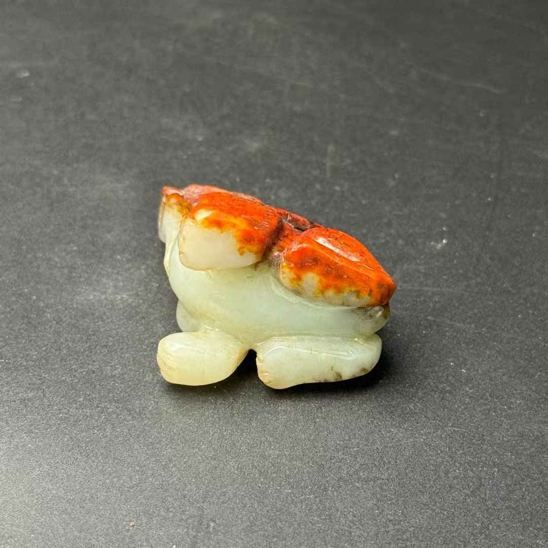 中国古美術.旧蔵品.古和田玉瑞獸.純手工細密彫.裝身具.裝飾品